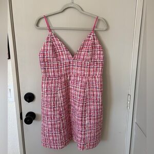House of Harlow Pink and White Mini Dress